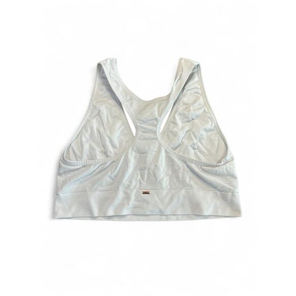 Victoria Secret Pink Sports Bra No Padding White Razer Back XXL - Picture 3 of 6